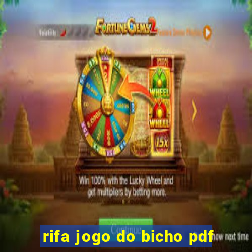 rifa jogo do bicho pdf